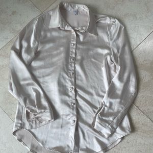 Princess Polly satin oversized button up